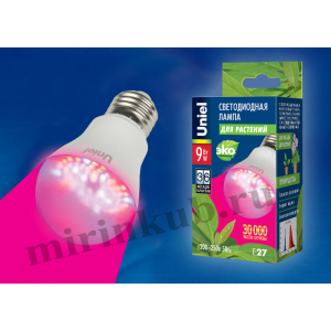 Лампа светодиодная LED-A60-9W/SP/E27/CL ALM01WH картон